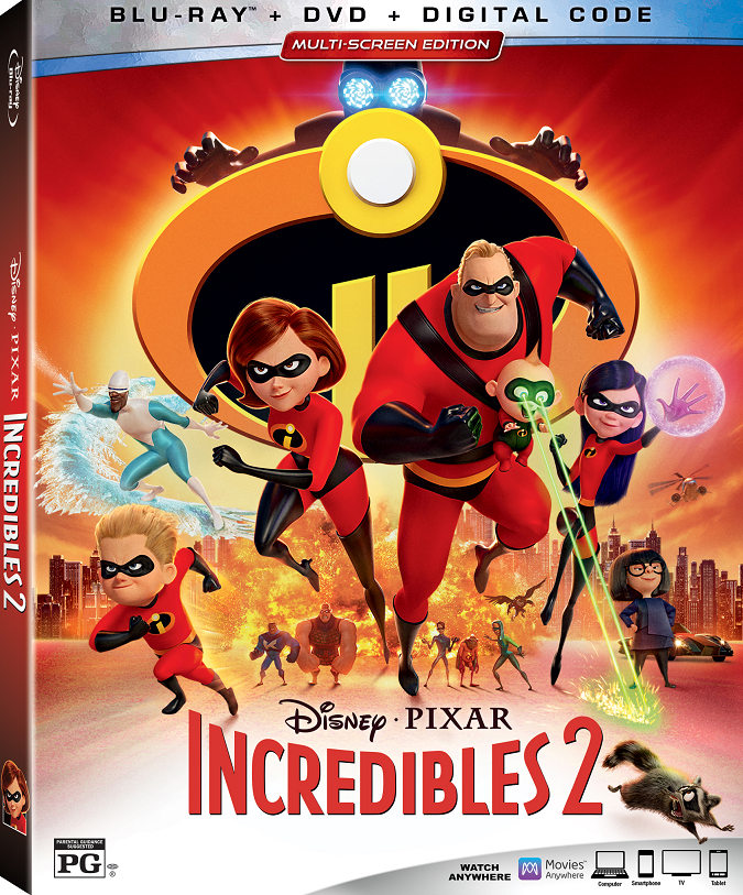 Incredibles 2 blu-ray bonus features