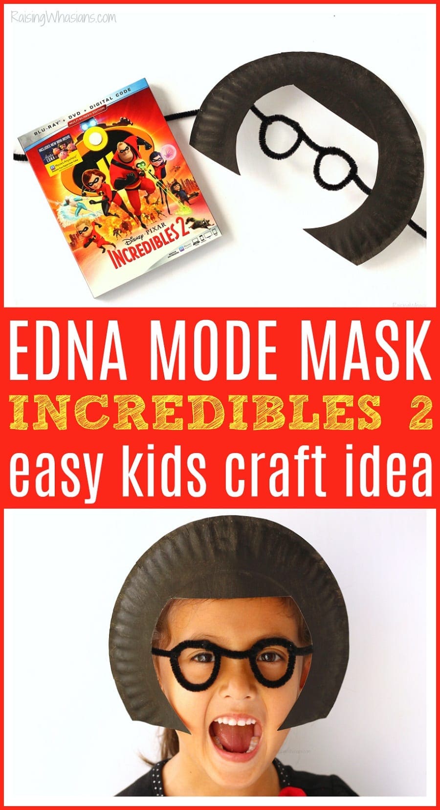 Incredibles 2 kids craft idea