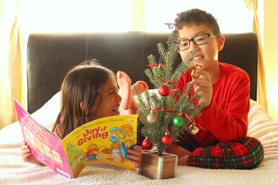 Kids giving at Christmas Kids giving at Christmas