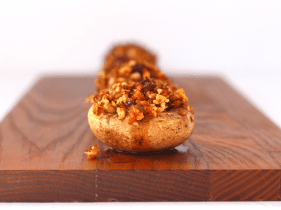 Easy Asian stuffed mushrooms