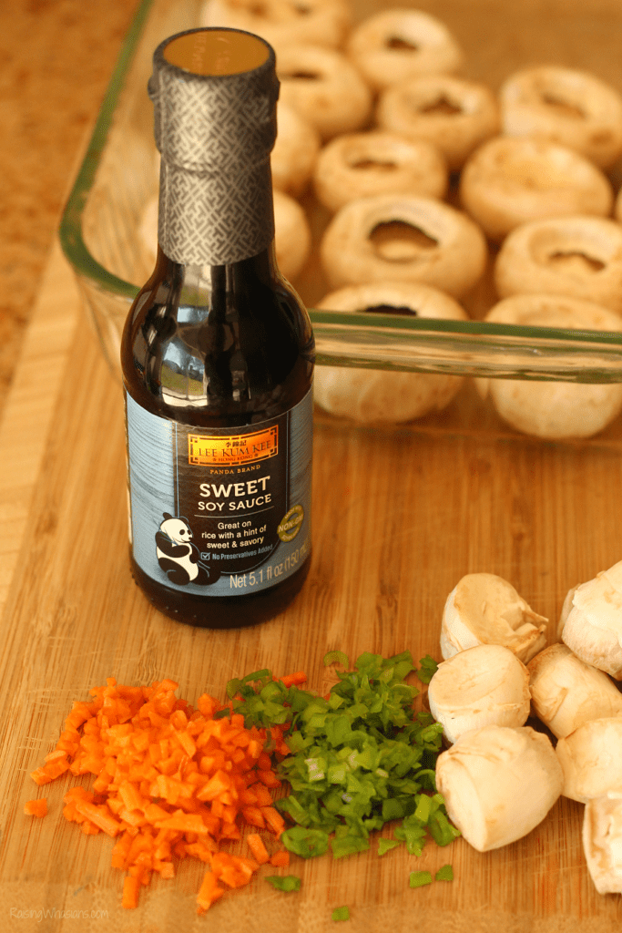 Easy stuffed mushrooms Asian