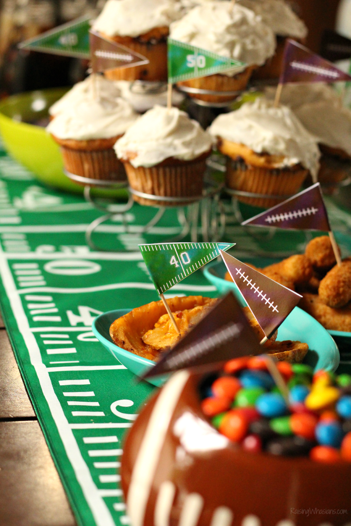 Football toothpick flags printable