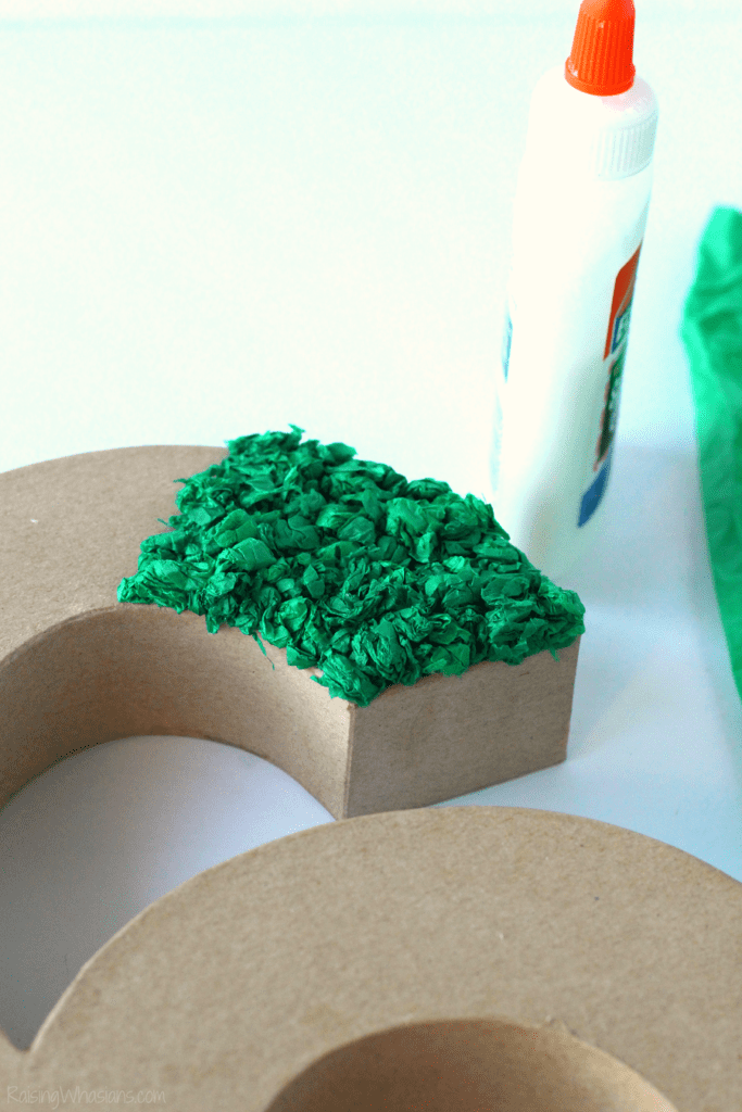 Tissue paper letter tutorial