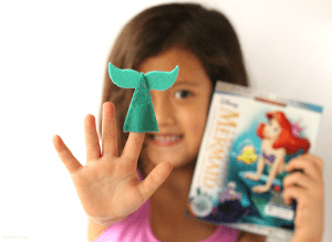 DIY mermaid tail finger puppets