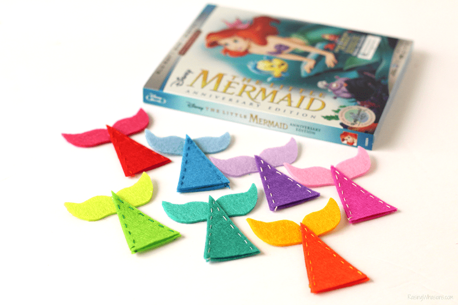 The Little Mermaid Mermaid tail diy craft