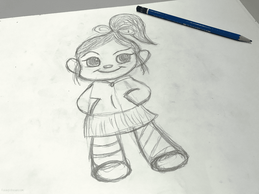 Vanellope drawing lesson Vanellope drawing lesson