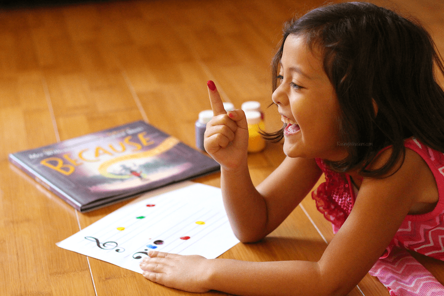 Easy music notes craft for kids