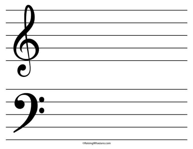 FREE Printable Music Notes Craft Raising Whasians