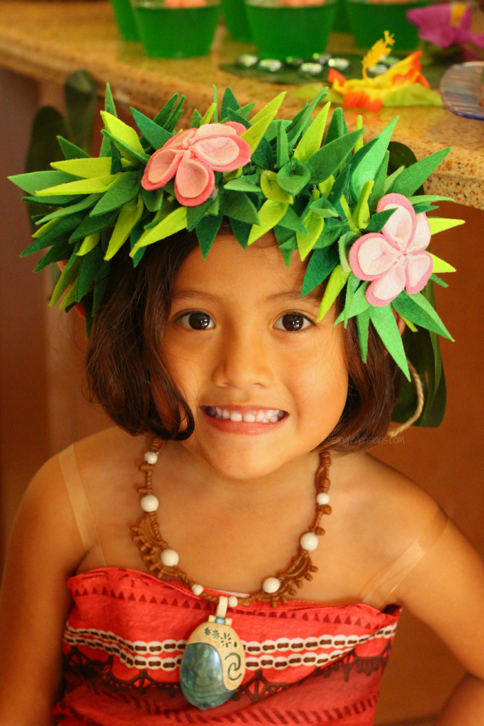 Moana flower crown DIY