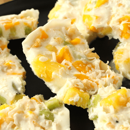 Easy tropical yogurt bark