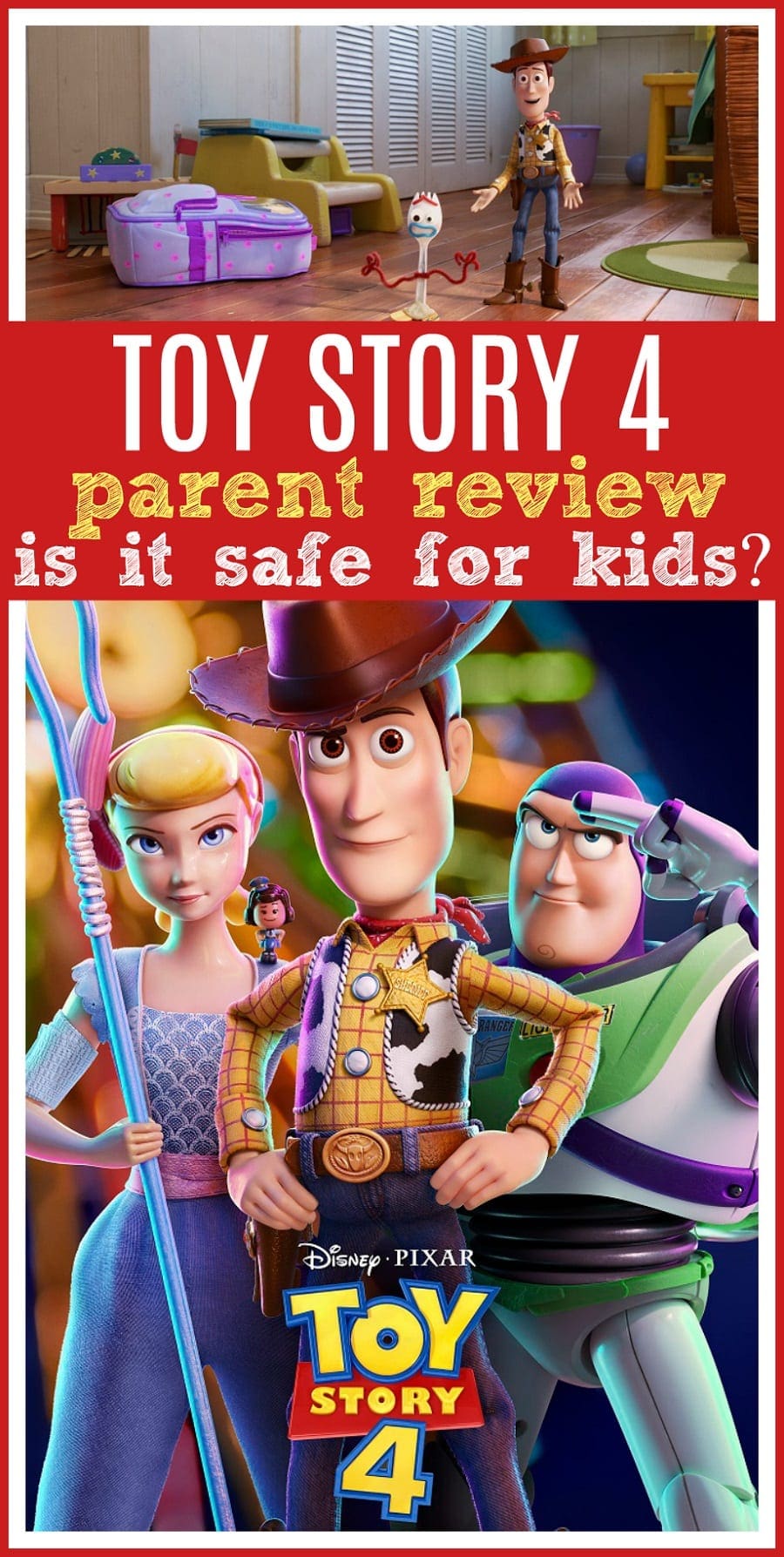 Toy story 4 review for kids