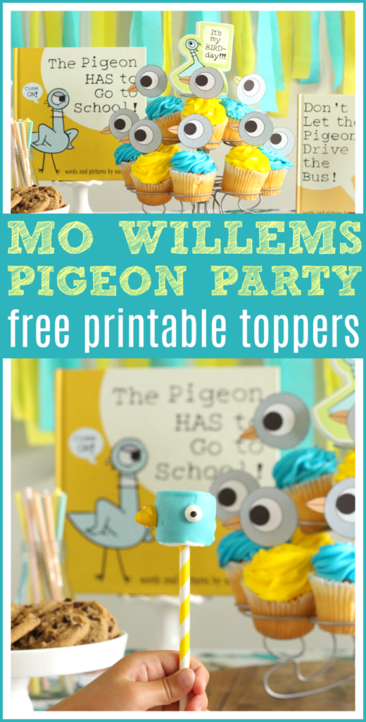 Free pigeon party printable