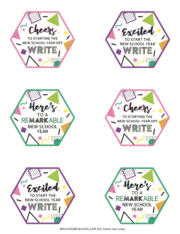Free back to school gift tag Free back to school gift tag