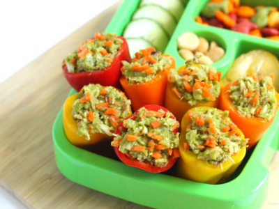 No mayo chicken salad stuffed peppers