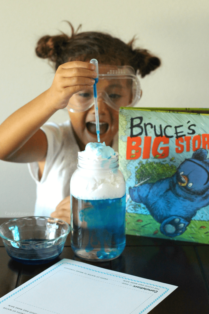 Rain cloud science experiment