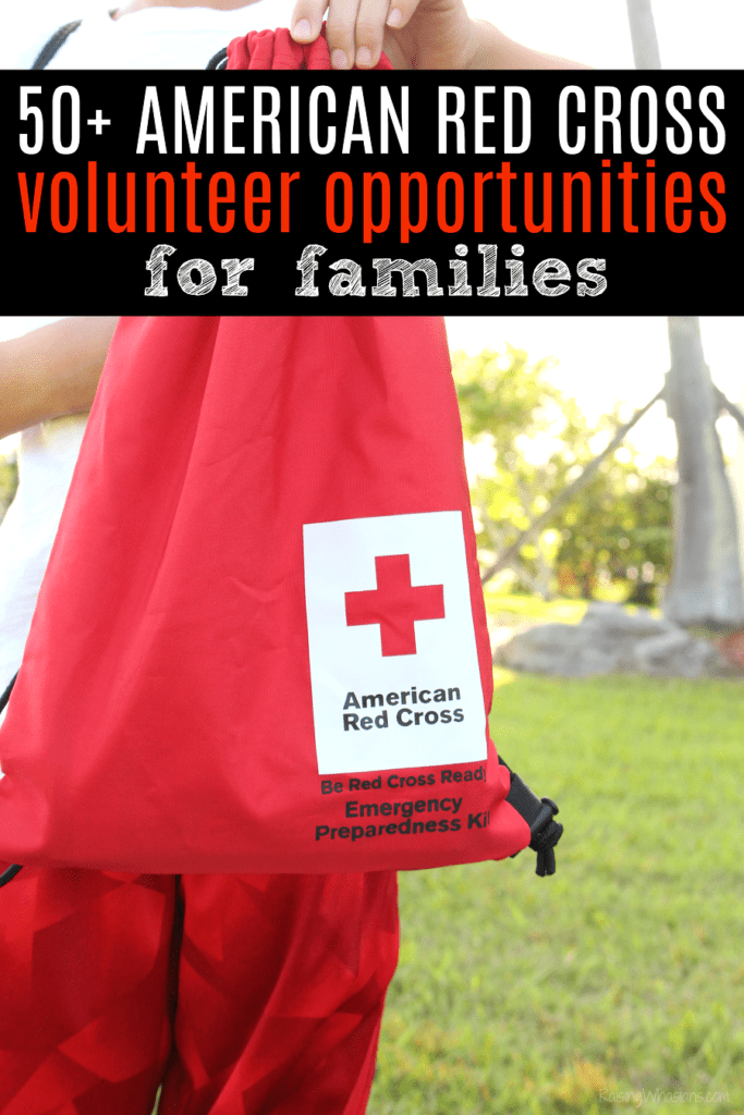 Red cross volunteer opportunities for families