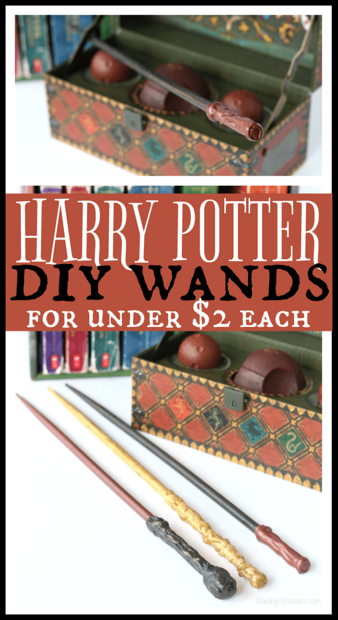 Easy Harry Potter Wands DIY for Under $2 - Raising Whasians Harry potter diy wands pinterest