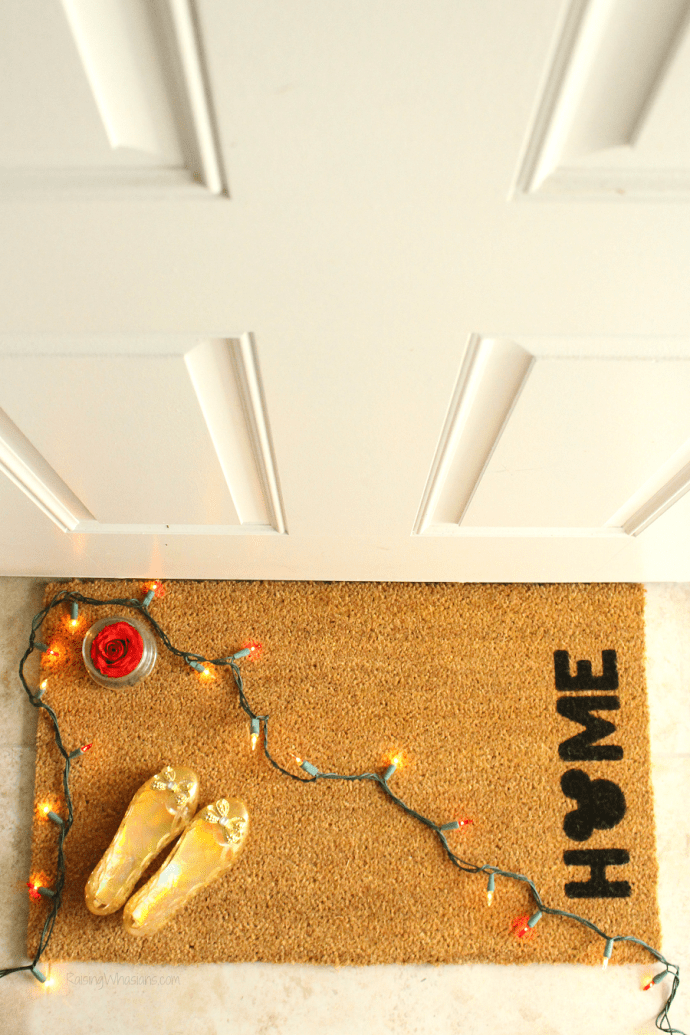 This Adorable Mickey Halloween Doormat is a Great DIY Craft!