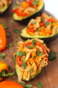 Easy fajita stuffed avocados