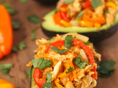 Easy fajita stuffed avocados