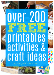 Free kids printables craft ideas