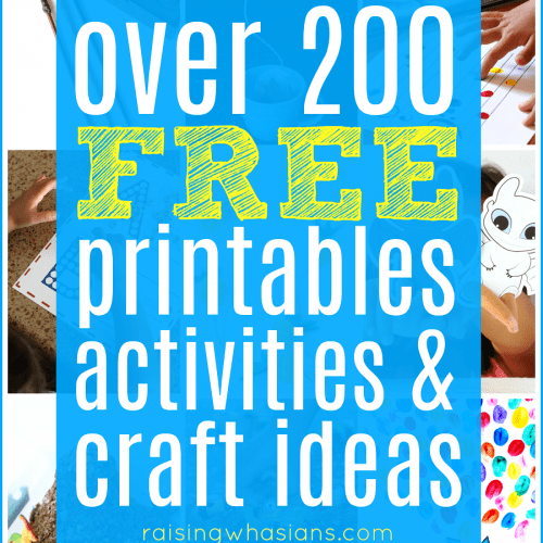 Free kids printables craft ideas
