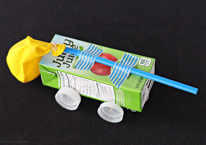 Juice box car experiment Juice box car experiment