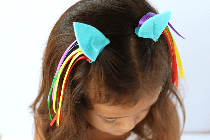 Rainbow dash hair clips diy Rainbow dash hair clips diy