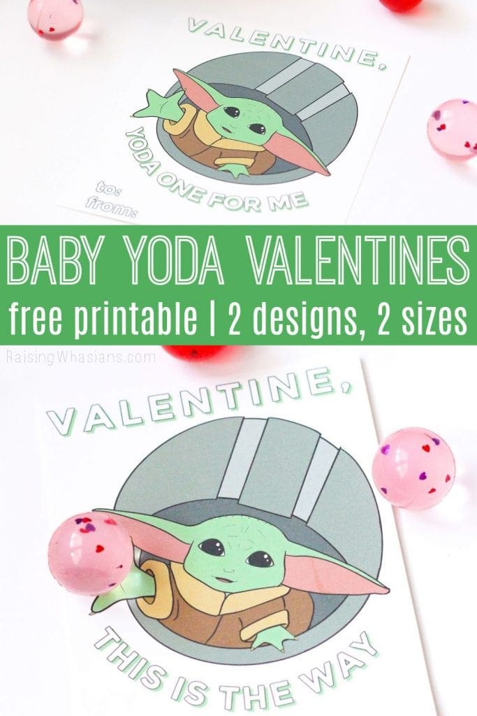 Baby yoda valentine cards