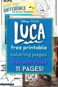 Free Luca printable coloring sheets