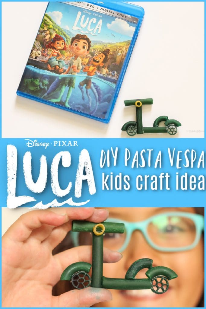 Disney Pixar Luca Craft Idea | DIY Pasta Vespa - Raising Whasians Luca craft