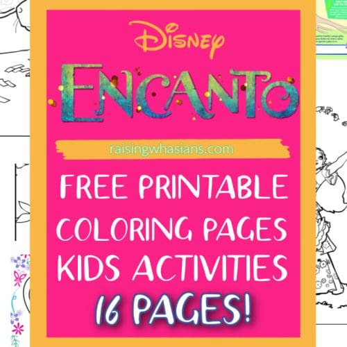 Free Encanto printable coloring sheets