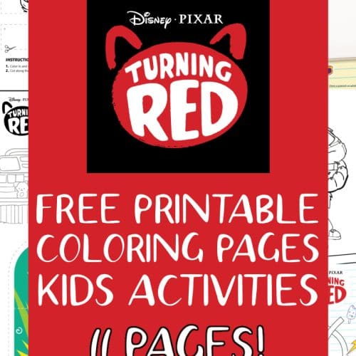 Free turning red coloring sheets kids activities