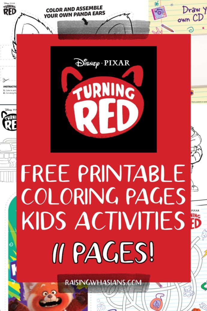 Free turning red coloring sheets kids activities