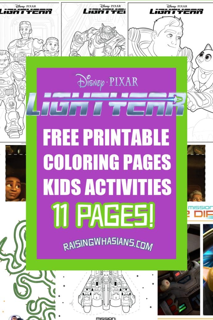 Free lightyear coloring sheets kids activities