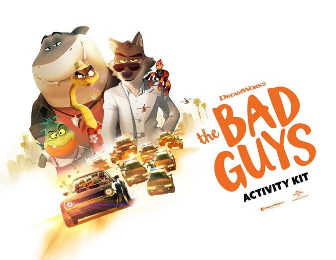 Free printable the bad guys kids activities
