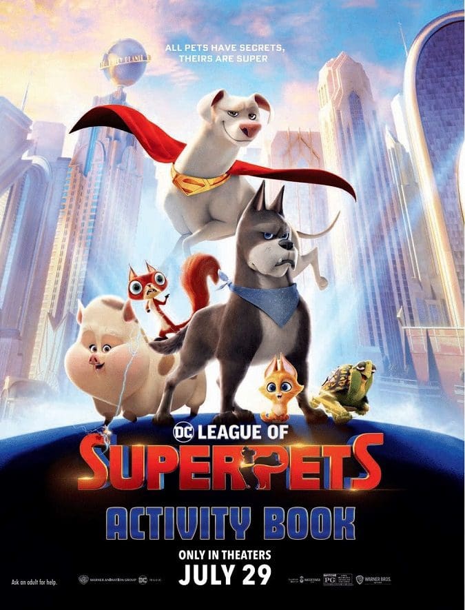 Free DC League of Super-Pets kids activities