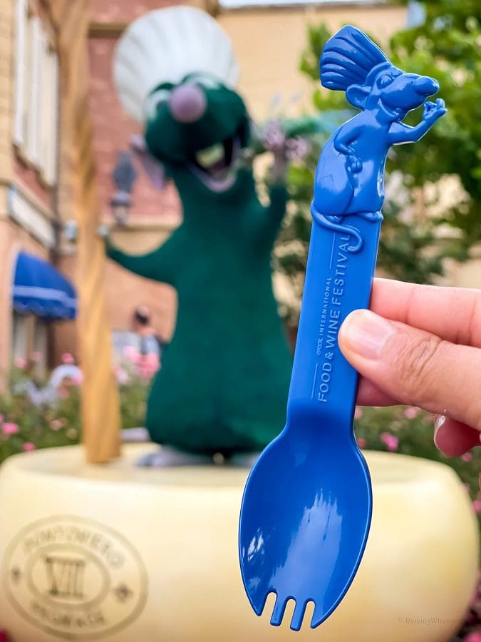5 Best Epcot Food & Wine Festival Eats & 2022 Best Tips - Raising Whasians 2022 Chef Remy Spork