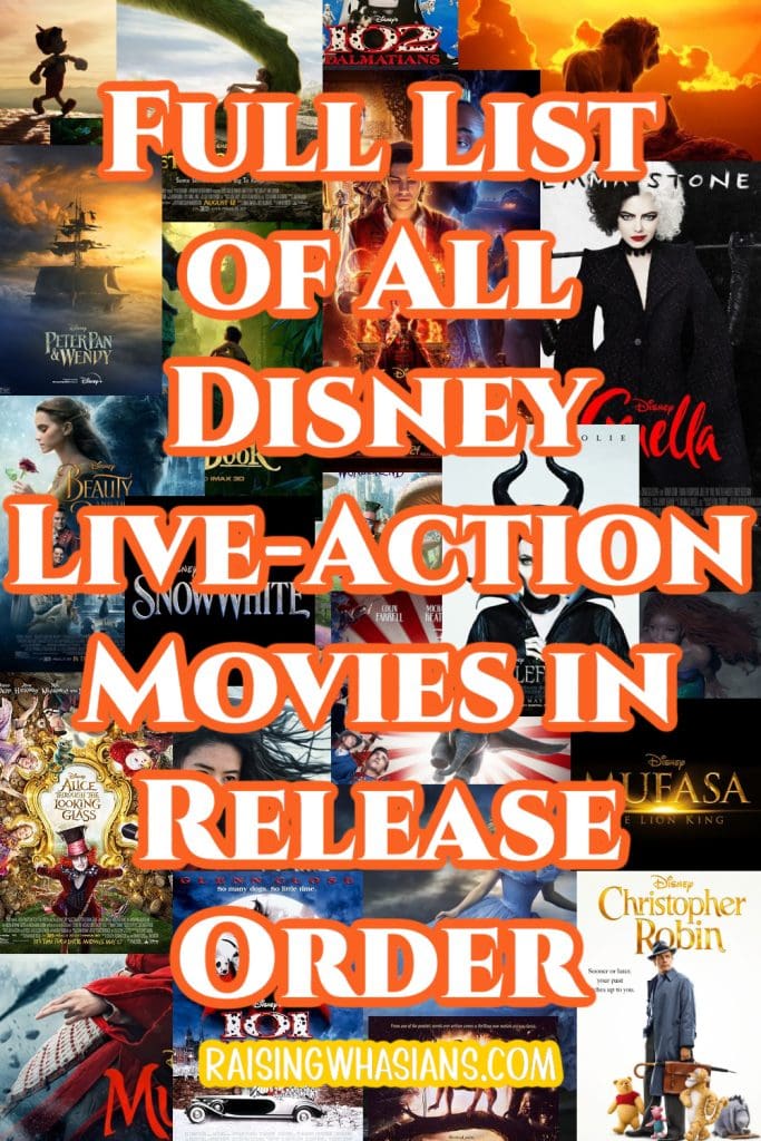 List of all Disney live-action films