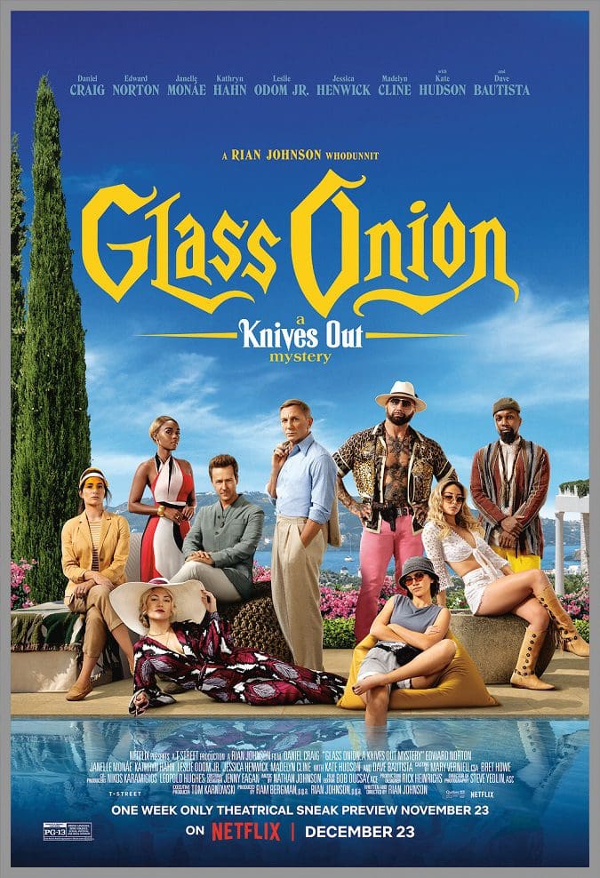 Glass Onion: A Knives out Mystery Movie Review safe for kids