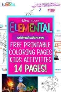 Free Elemental printable coloring sheets