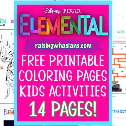 Free Elemental printable coloring sheets