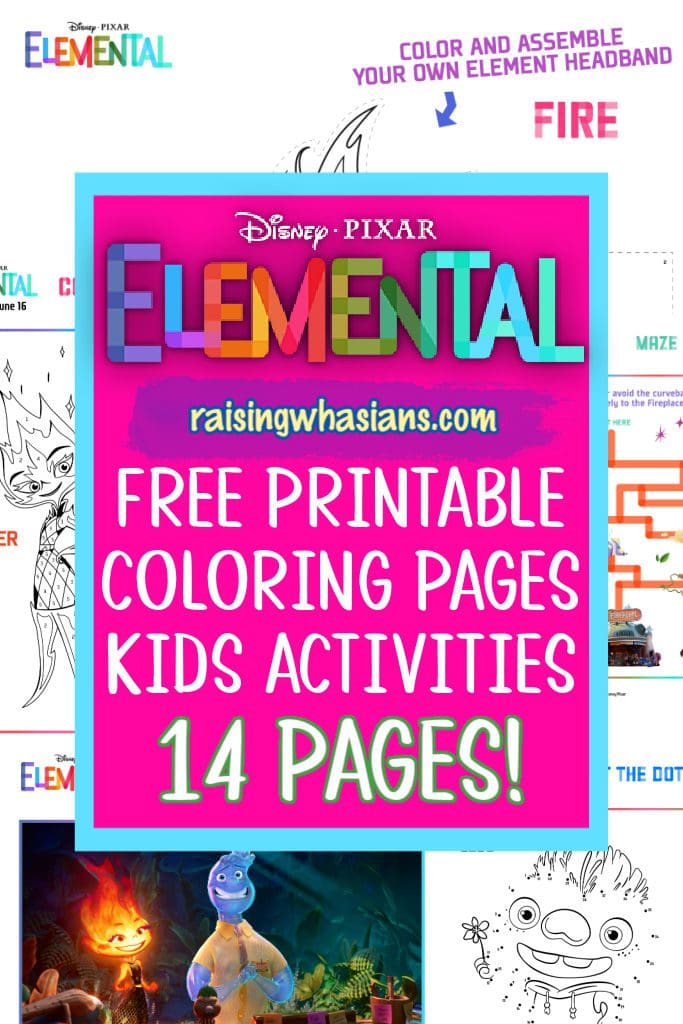 Free Elemental printable coloring sheets