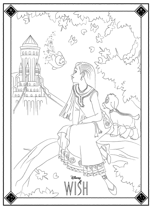Wish movie free coloring
